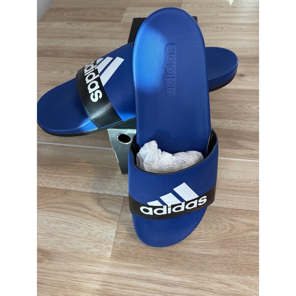 Adidas Adilette Comfort Slides Men Size 12 Style GV1048 Royal Blue White New Box main image 13